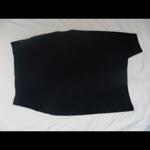 Chic Black Asymmetrical Midi Skirt